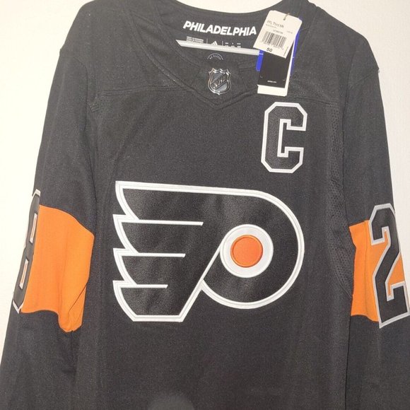 Adidas ADIZERO PHILADELPHIA FLYERS CLAUDE GIROUX JERSEY Sz 44,46,50,52,54,56,60 - Picture 2 of 7